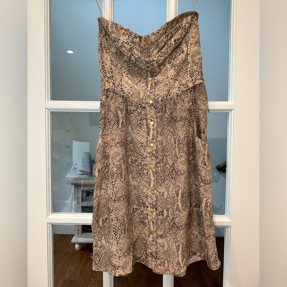 Rebecca Taylor Snake Skin print dress - size 0 - Picture 2 of 7